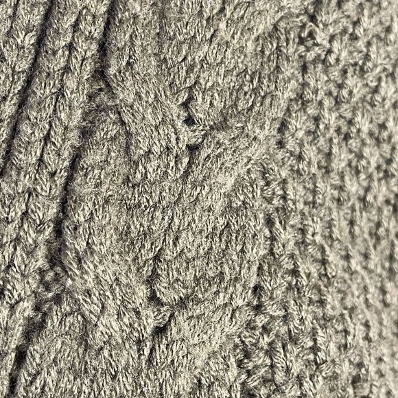 Dreamers Womens Forest Nature Chunky Cable Knit Sweater Sz M Olive Cardigan Cozy - Picture 5 of 13